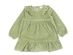 Name It oil green polka dot glitter dress
